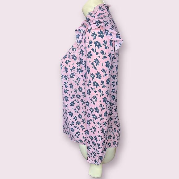 STOCKH LM Estrid Pink Navy Floral Blouse - Picture 5 of 6